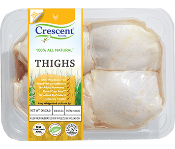 Crescent Foods Premium Halal Hand-Cut™ Chicken Thighs