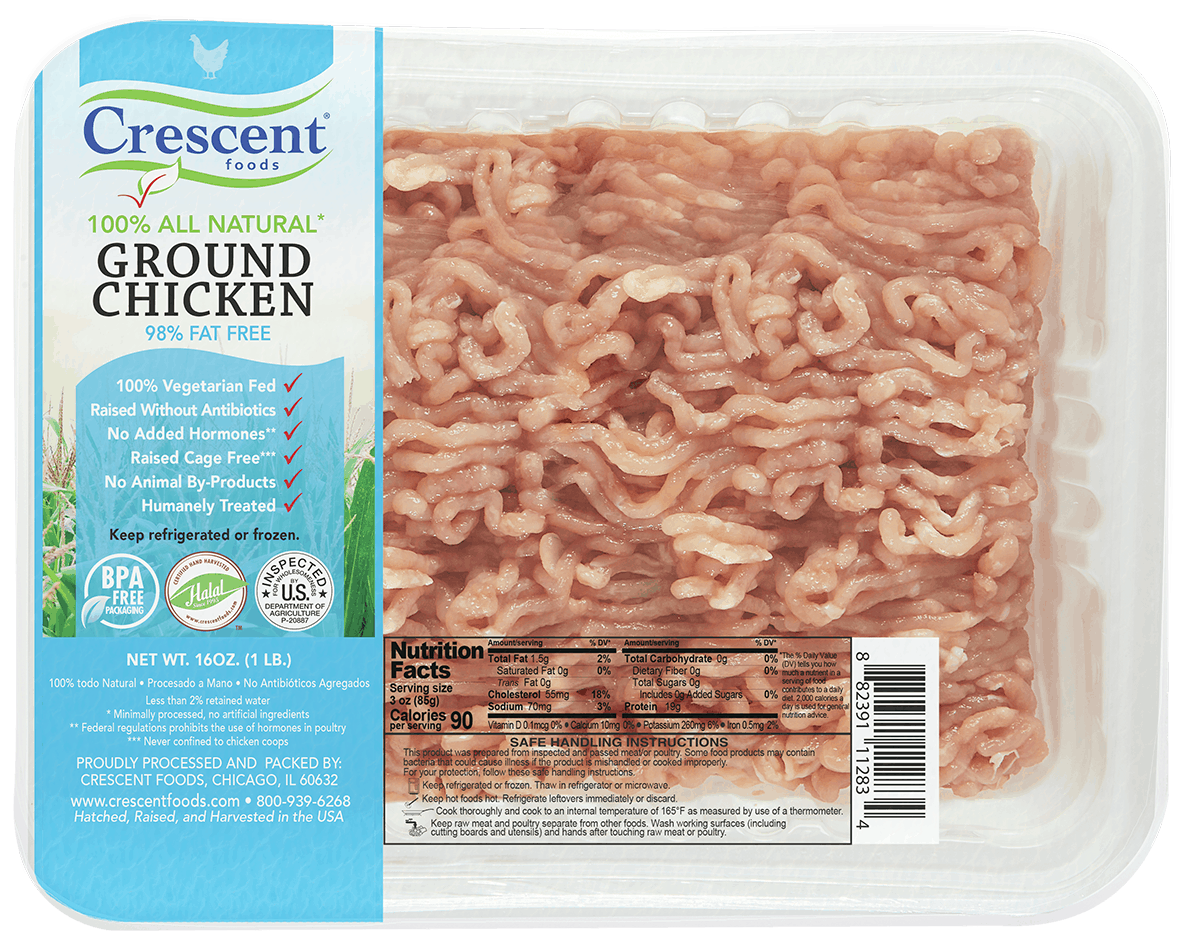 Ground Chicken in Packaging