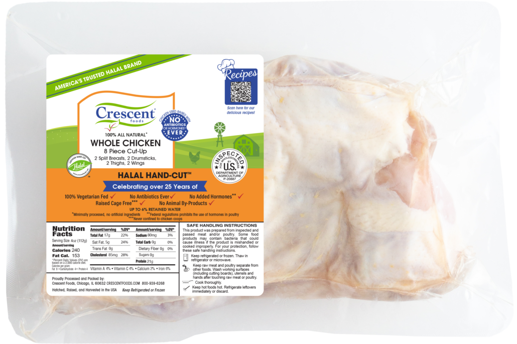 Crescent Foods Whole Chicken 8 Piece