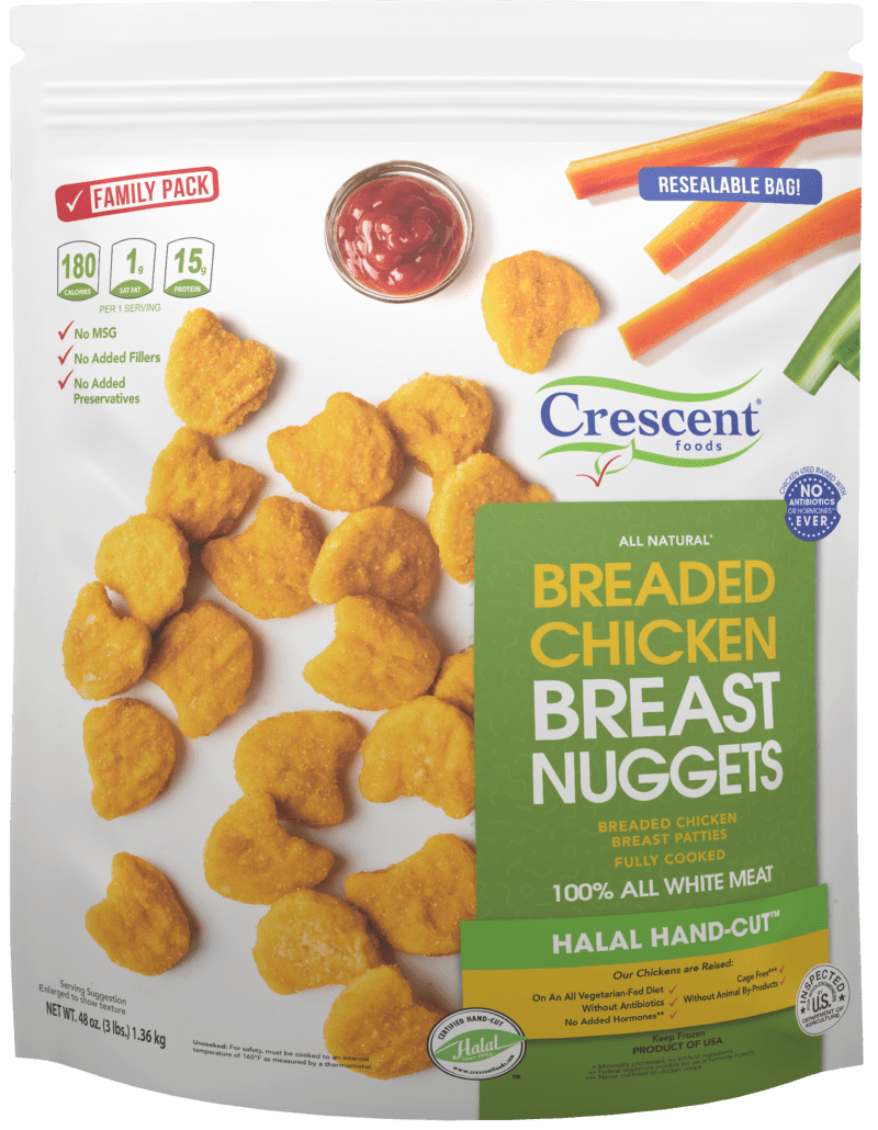 Crescent Foods Halal Breaded Chicken Nuggets
