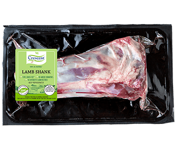 Halal Hand-Cut™ Lamb Shank in packaging